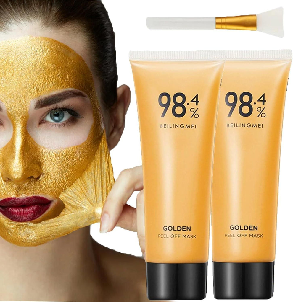 Gold Peel off Mask (Pack of 2)💛 Gold Peel-Off Mask – Instant Glow & Detox! 💛Pure Gold Peel-Off Mask BUY 1 GET 1 FREE